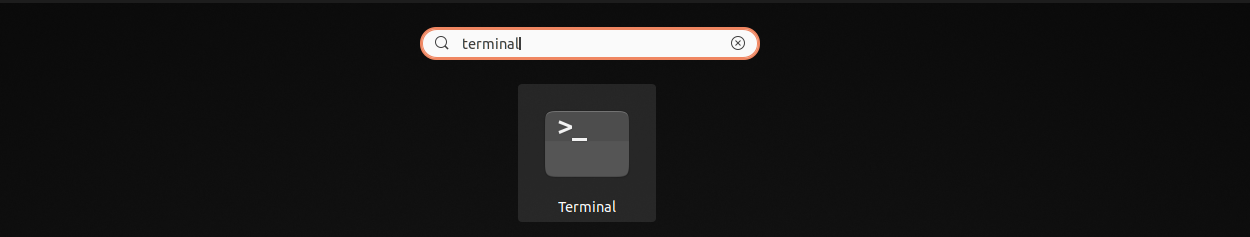 Ubuntu terminal dash search
